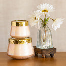 Accent Watercolor Pressed Floral Candle - Rose + Oud