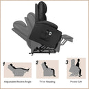Power Lift Recliner Chair Leather With Massage For Elderly