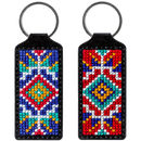 Ornament Key Chain Cross-stitch kit on artificial leather FLHL-021