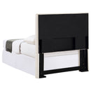 Pirro Upholstered Twin Panel Headboard Sand