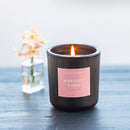 Apricot Rose Boxed Glass Tumbler Candle