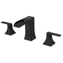 Modern 2 Handle 3 Hole Deck Mounted Bathroom Faucet with Drainer