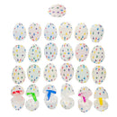 Set of 25 Religious Plastic Easter Eggs with Cross