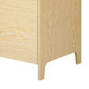 Furniture Style Multi-use Natural Cat Litter Box House with Flip-down Door, MDF & Metal, 31.4' x 15.7'