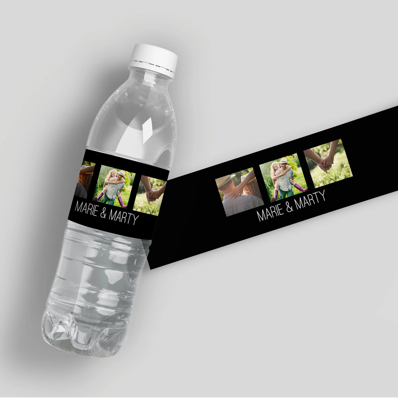 Tri Photo Water Bottle Labels