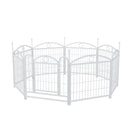 Dog Playpen Indoor 24 inch 8 Panels Metal Dog Pen Pet Dog Fence Outdoor Exercise Pen with Doors, Heavy Duty Dog Fence Puppy Pen for Large Medium Small Dogs Indoor Outdoor Foldable Pet Exercise Pen