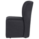 Jaelynn Upholstered Parsons Dining Side Chair Charcoal (Set of 2)