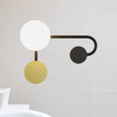 DecorBites™ Nordic Style PVC Round Wall Sconce Light - Black/Gold Wall Mounted Lamp