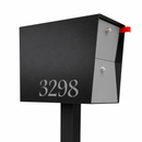 UpTown Box Locking Package Dropbox  in TEXTURED MATT  BLACK - Modern Mailbox