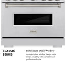 ZLINE 48" Dual Fuel Range, Gas Cooktop, Electric Convection Oven Stainless Steel, CDR48
