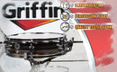 Piccolo Snare Drum 13" x 3.5" by GRIFFIN | 100% Poplar Wood Shell with Zebra Wood Finish & Coated Drum Head | Professional Marching Drummers Percussion Instrument with Bright Tone & Brilliant Attack