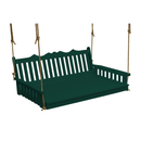 Keystone Amish Co. 4 Foot York Recycled Plastic Swing Bed, Turf Green