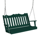 Keystone Amish Co. 5 Foot York Composite Porch Swing, Turf Green