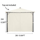 Replace Ainfox Sidewalls Beige for 10'x10' Pop up Canopy Tent or Gazebo,