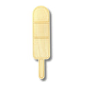 Unfinished Wood Etched Rocket Popsicle Shape | Paint By Line Crafts | up to 30" DIY
