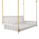 Keystone Amish Co. 5 Foot Franklin Porch Swing Bed, White Paint