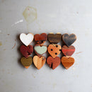 Imperfect Wooden Hearts