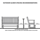 Keystone Amish Co. Franklin Red Cedar Porch Glider