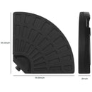 Ainfox HDPE 4pcs Round Fan-Shaped Hanging Umbrella Base Stand for Patio – Black