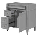 Bathroom Vanity With 2 Drawers And Tip-Out Drawer, Storage Cabinet