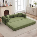 Corduroy Green 79 Inches Inter changeable Plus Sofa Bed