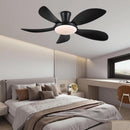 48 Inch Black Ceiling Fan With DC Motor Remote LED