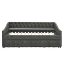 Upholstered Daybed With USB Charging & Pull Out Bed