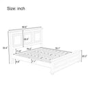 Traditional Town and Country Style Pinewood Vintage King Bed, Rich Brown