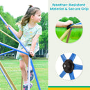 13FT Kids Climbing Jungle Gym Geometric Playground Dome Tower, 1000LBS (SAK83512)