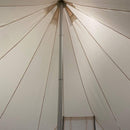 [13X19FT] Extra-Large Heavy-Duty Outdoor Four-Season Glamping Canvas Bell Yurt Tent (SAK45681)