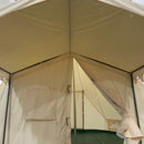 [13X19FT] Extra-Large Heavy-Duty Outdoor Four-Season Glamping Canvas Bell Yurt Tent (SAK45681)