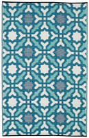 Seville - Multicolor Blue Outdoor Rug for Patio FINAL SALE