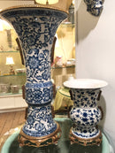 Lovecup Bird Bronze Ormolu Porcelain Vase L158