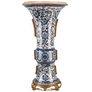 Lovecup Bird Bronze Ormolu Porcelain Vase L158