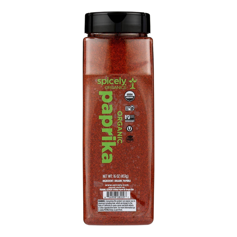 Spicely Organics Paprika, USDA Organic, 16 Ounces (Case of 2)