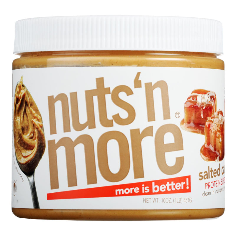 Nuts And More Salted Caramel Peanut Butter Spread, 15 Oz Jar, Pack of 6