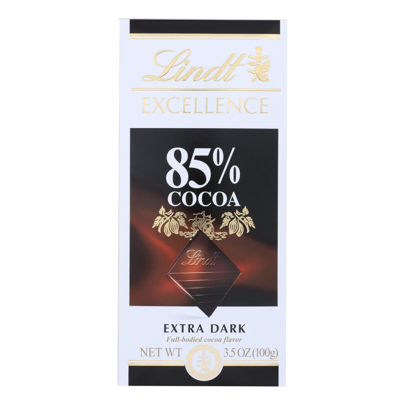 Lindt Chocolate Bar Extra Dark 85% Cocoa - 3.5 Oz Bar - Case of 12