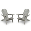 Lounge Patio Chair For Garden Outdoor Wooden Folding Adirondack Chair (Set of 2) Solid Cedar Wood Lounge Patio Chair For Garden