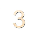 Unfinished Wood Arial Number 3 Shape - Craft - up to 46" DIY