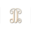 Unfinished Wood Monogram D Shape - Craft - up to 46" DIY