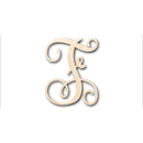 Unfinished Wood Monogram F Shape - Craft - up to 46" DIY