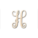 Unfinished Wood Monogram H Shape - Craft - up to 46" DIY