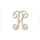 Unfinished Wood Monogram R Shape - Craft - up to 46" DIY