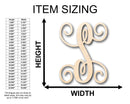 Unfinished Wood Monogram S Shape - Craft - up to 46" DIY