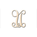 Unfinished Wood Monogram U Shape - Craft - up to 46" DIY