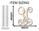 Unfinished Wood Monogram Y Shape - Craft - up to 46" DIY