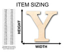 Unfinished Wood Bold Upsilon Shape - Craft - up to 46" DIY