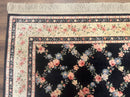 8.8 x 12 Karastan Garden of Eden Rug, Ebony Trellis