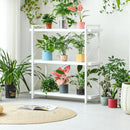 3 Tier White Bookshelf Open Shelving Unit For Home Office