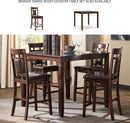 Brown Contemporary Engineered Wood Dining Table Set